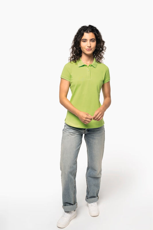Polo femme piqué manches courtes - 220 g/m²