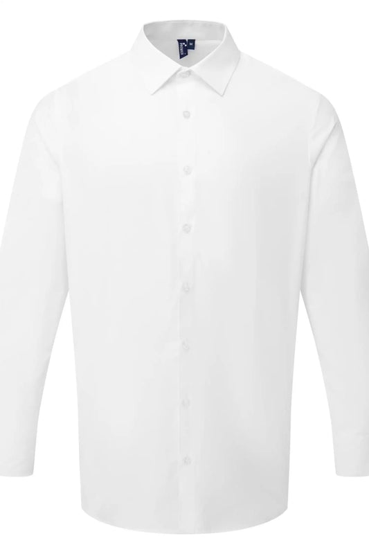 Chemise popeline à manches longues pour homme