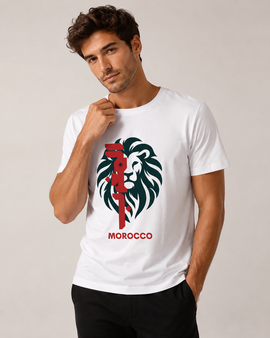 T-shirt Équipe du Maroc – Coupe du Monde 2026 - Les lions